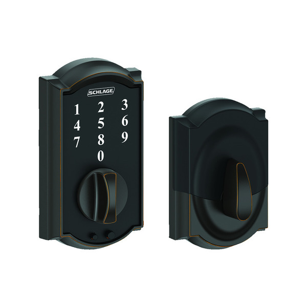 Schlage Deadbolt Touch Age Brz BE375VCAM716